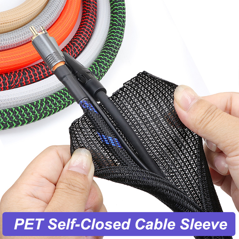 Cable Sleeve Braided - ปลอกสายถักแบบขยายได้ 7 สี ขนาด 3~32 มม.