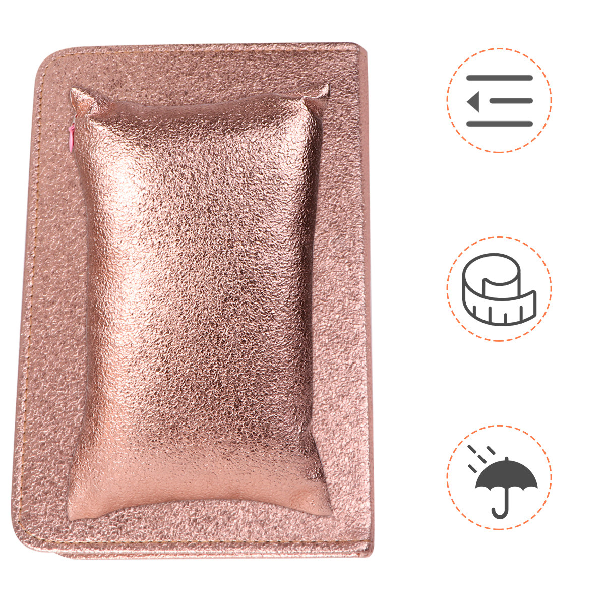 Wrist Rest Ergonomic - 2 ชิ้น ที่พักมือแบบพับได้ พกพาสะดวก สำหรับร้านทำเล็บ หมอนรองมือ