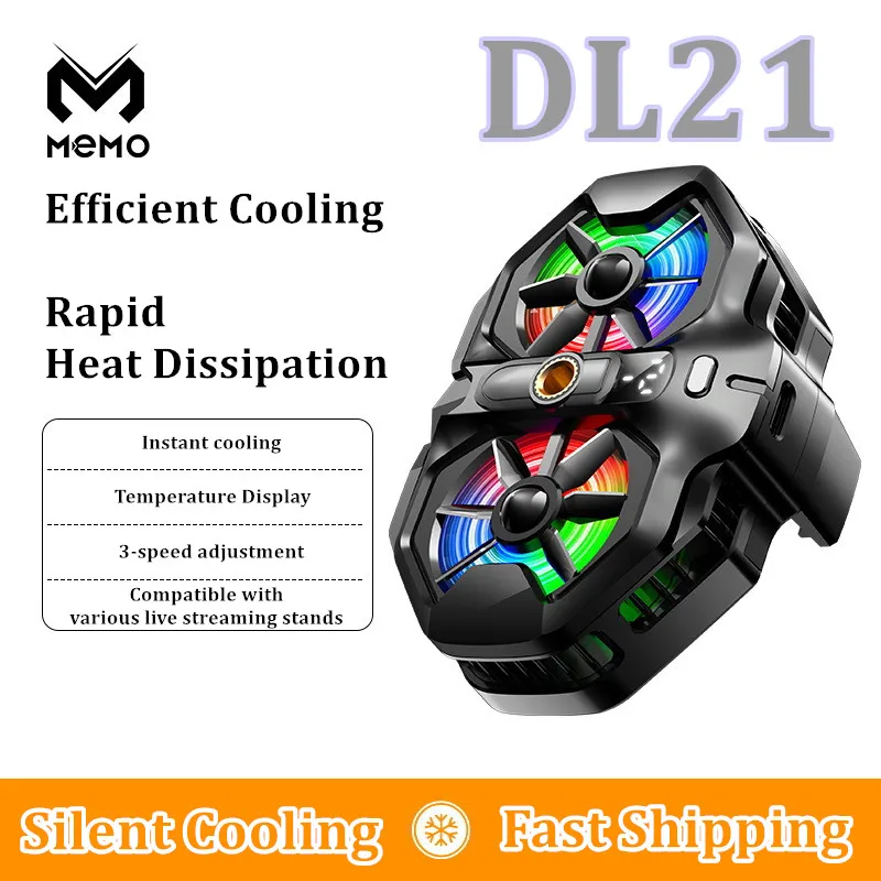 Gaming Accessories For Mobile - ใหม่ MEMO DL21 โทรศัพท์มือถือ Dual Fan
