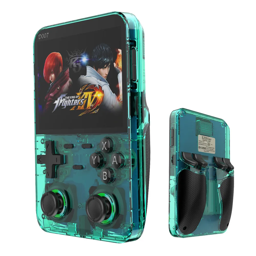 Gaming Accessories Console - D007 คอนโซลวิดีโอเกมแบบพกพา 3.5 นิ้วหน้าจอIPSผู้เล่นเกมพกพาเปิดระบบ 10000 +