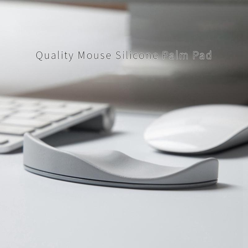 Wrist Rest Ergonomic - ที่รองข้อมือเมาส์ซิลิโคน แผ่นรองนุ่ม รองรับฝ่ามือ ที่สามารถเคลื่อนไหวได้ตามข้อมือ ทนทาน