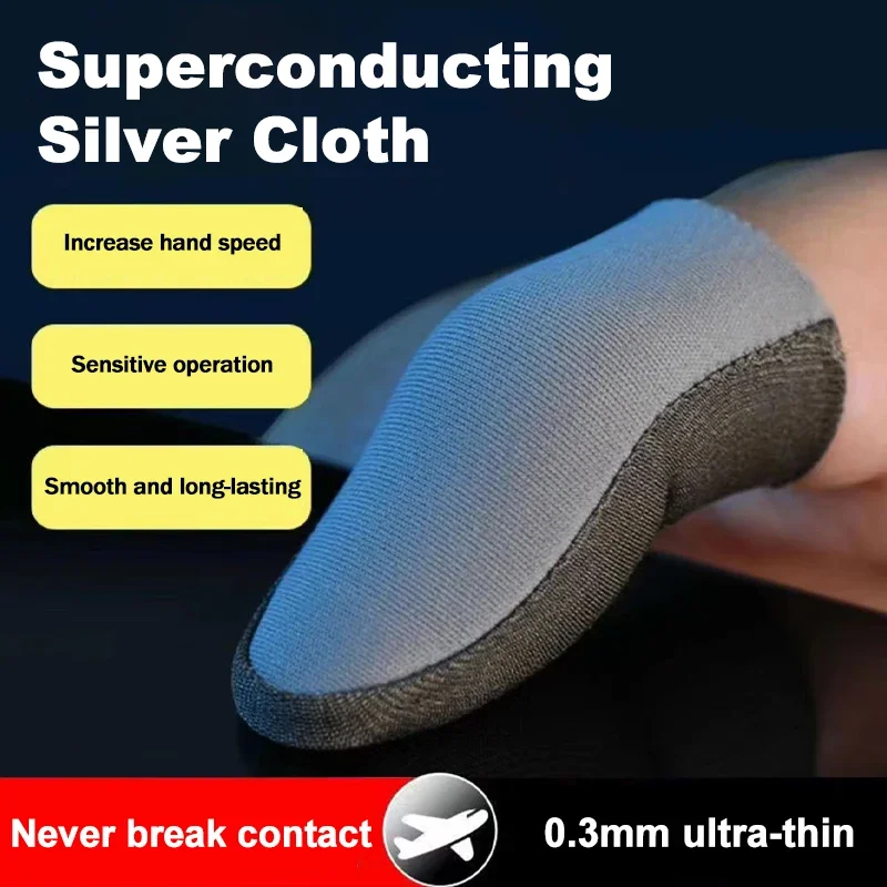 Gaming Accessories For Mobile - 1 คู่ใหม่หน้าจอสัมผัสนิ้วมือสําหรับ PUBG Ultra-thin Breathable Sweatproof