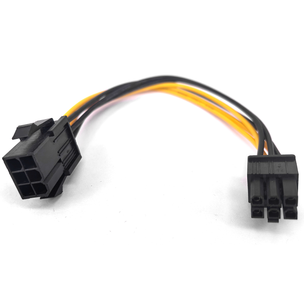 Pcie Extension Cable - สายเคเบิลจ่ายไฟ6Pin PCI-E สาย PSU GPU 6ขาตัวผู้กับตัวเมียสำหรับการ์ดวิดีโอกราฟิก