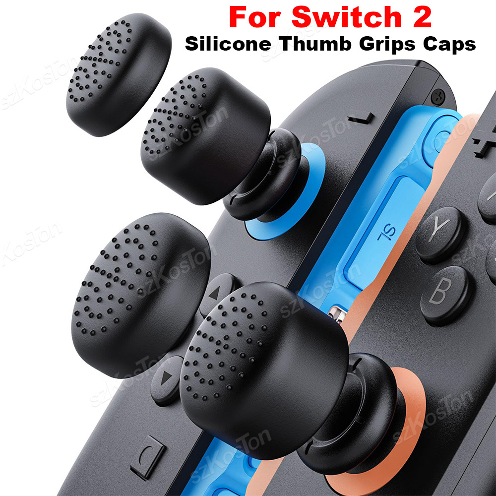 Gaming Kit Accessories Nintendo Switch - 4PCS สําหรับสวิทช์ 2 ไม่มีลื่นซิลิโคน Thumb Grips
