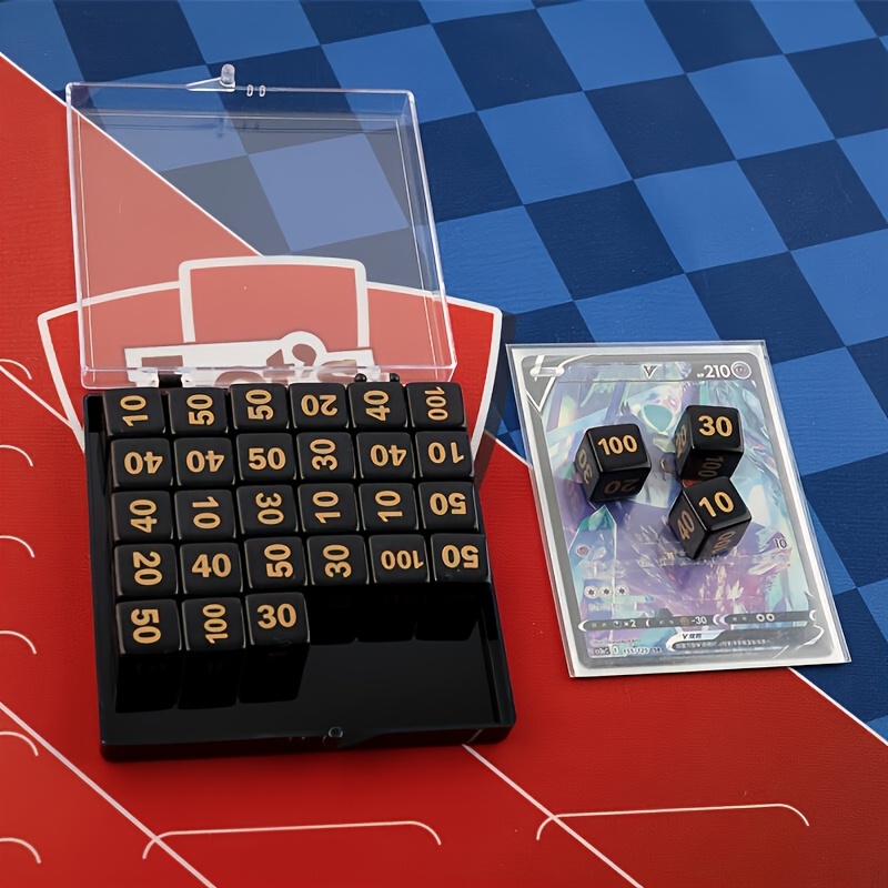 Gaming Accessories Must Have - ลูกเต๋าอะคริลิกแบบดิจิตอล 10 ชิ้น สำหรับเกม PTCG, MTG,