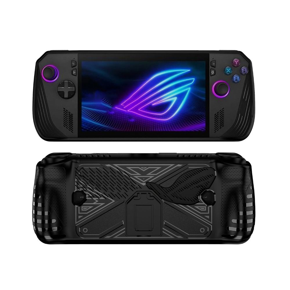 Gaming Accessories Asus - เคสป้องกันสำหรับเครื่องเล่นเกมพกพาพร้อมขาตั้ง วัสดุ TPU นุ่ม ป้องกันการกระแทก ออกแบบตามหลักสรีรศาสตร์