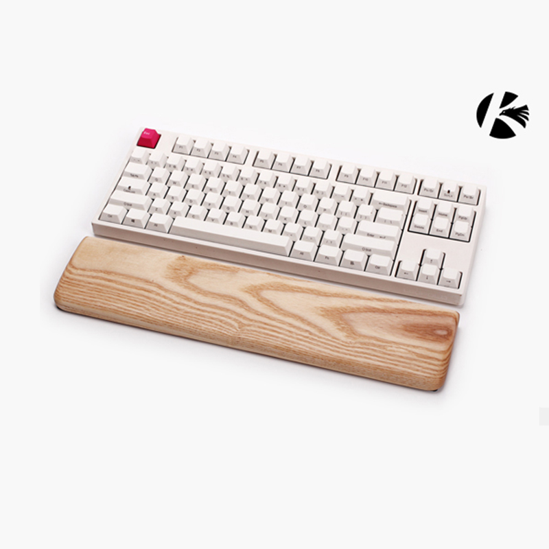 Wrist Rest Ergonomic - คาชซีที่วางฝ่ามือไม้แอชทรีสำหรับเกมตามหลักสรีรศาสตร์คีย์บอร์ดแผ่นรองข้อมือ,60 87 104 108 คีย์