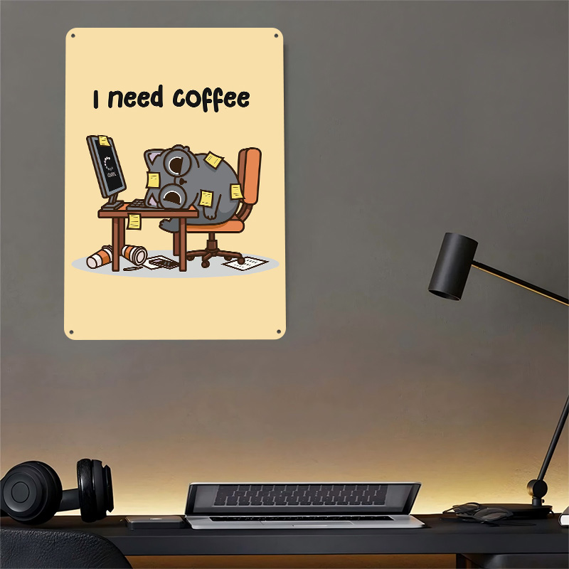 ฉันต้องการกาแฟ ป้ายโลหะลาย 3 ม - Gaming Accessories You Need บทวิจารณ์และราคา
