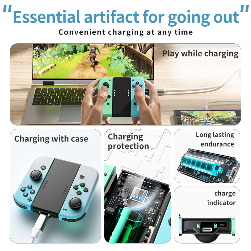 AOLION จอยสติ๊กพกพาพร้อมที่ชาร - Gaming Kit Accessories Nintendo Switch บทวิจารณ์และราคา