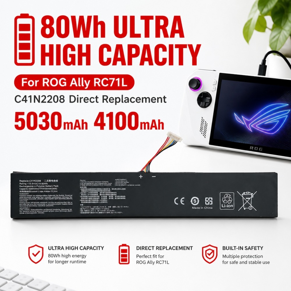 80Wh 5030mAh 4100mAh สำหรับ AS - Gaming Accessories Asus บทวิจารณ์และราคา