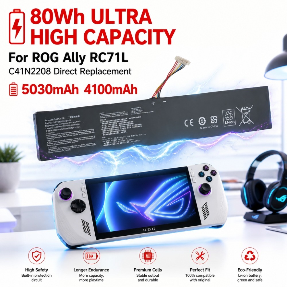 80Wh 5030mAh 4100mAh สำหรับ AS - Gaming Accessories Asus บทวิจารณ์และราคา