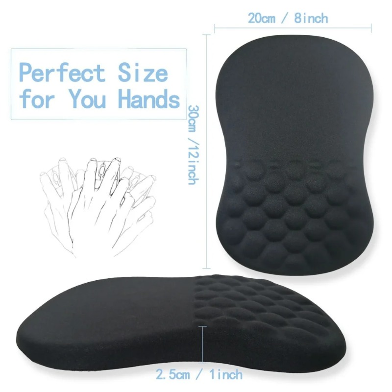 แผ่นรองเมาส์พร้อมที่รองข้อมือต - Wrist Rest Ergonomic บทวิจารณ์และราคา