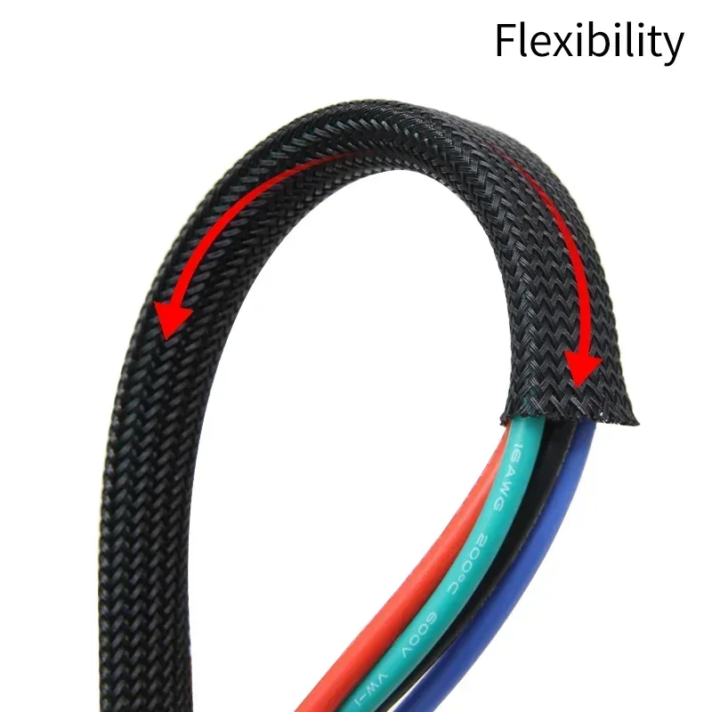 แขนถักสำหรับสัตว์เลี้ยงสีดำ1 ~ - Cable Sleeve Braided บทวิจารณ์และราคา
