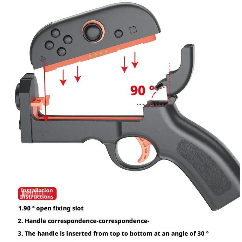 ด้ามจับปืนสำหรับเกม Switch2 ซ้ - Gaming Kit Accessories Nintendo Switch บทวิจารณ์และราคา