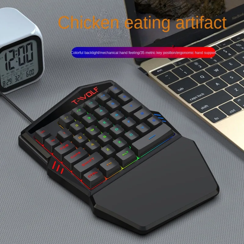 คีย์บอร์ดมือเดียว TF900 T-WOLF - Gaming Accessories For Mobile บทวิจารณ์และราคา