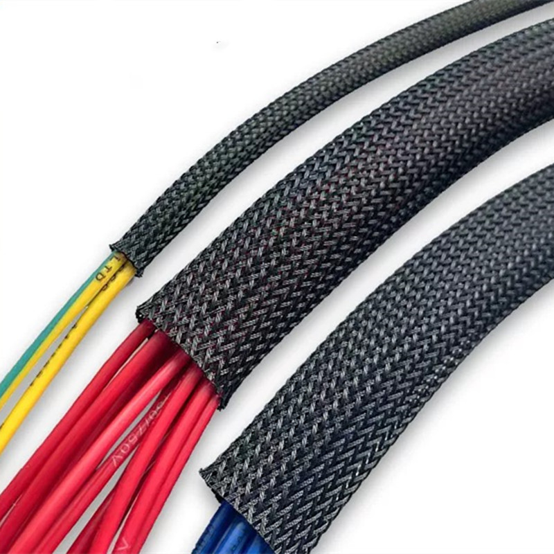 5/10M สีดําฉนวน Braid Sleeving - Cable Sleeve Braided บทวิจารณ์และราคา