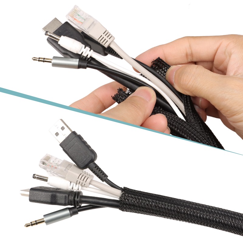 ปลอกสายถัก PET สีดำ ขนาด 3/5/1 - Cable Sleeve Braided บทวิจารณ์และราคา