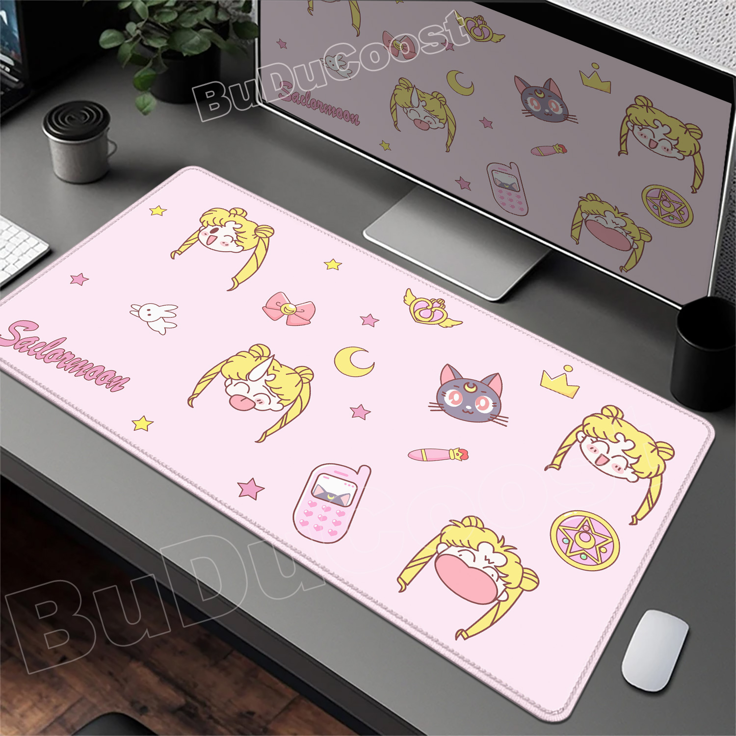 แผ่นรองเมาส์สีชมพูสวยๆ ลายอนิเ - Gaming Accessories Pink บทวิจารณ์และราคา