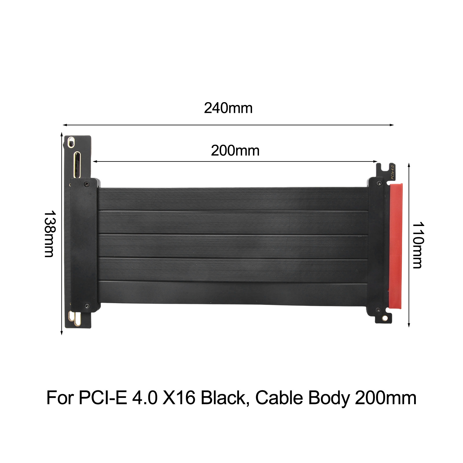 สายต่อ PCIe 4.0 X16 แบบมีชีลด์ - Pcie Extension Cable บทวิจารณ์และราคา