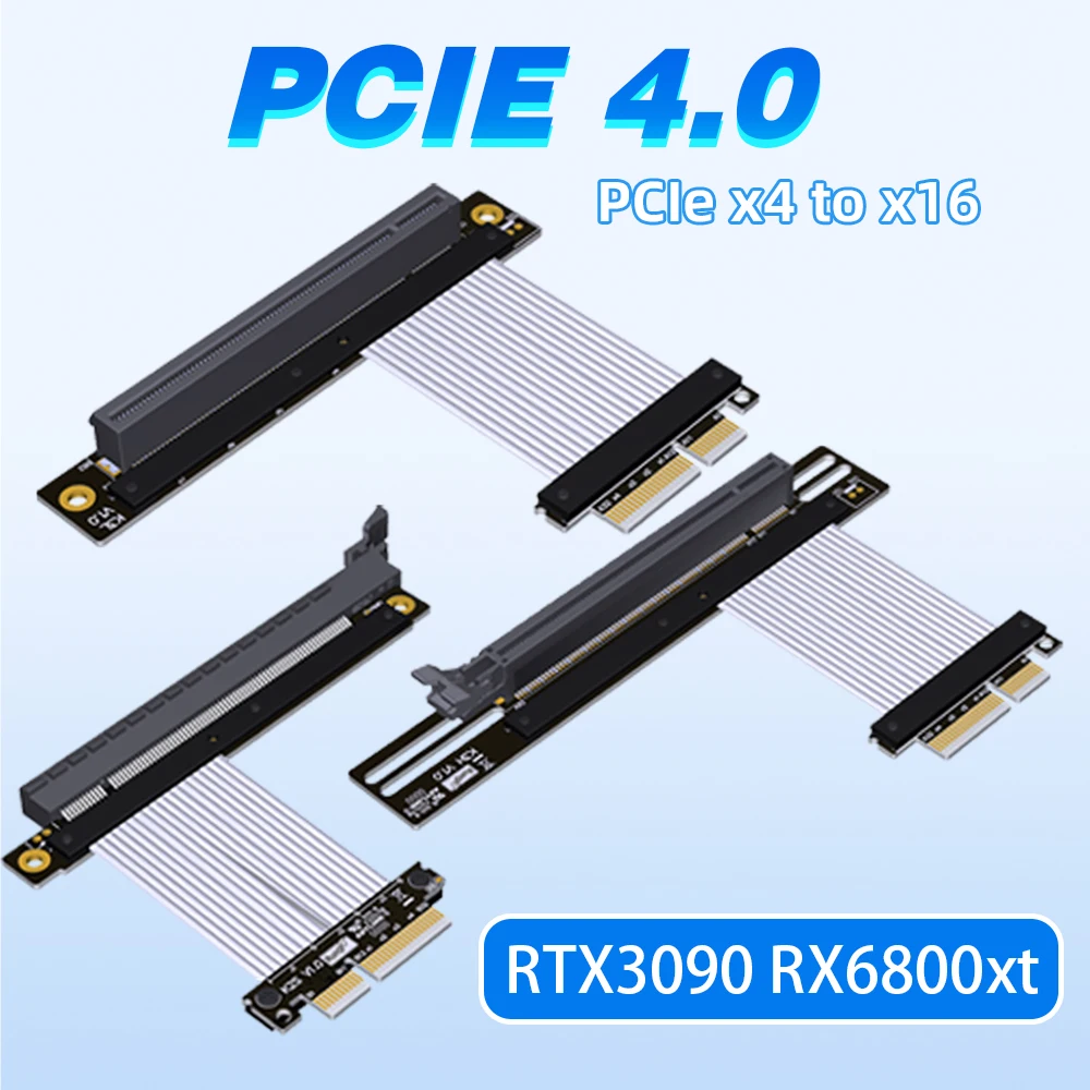 สายต่อขยายการ์ดจอ PCIe 4.0 X4  - Pcie Extension Cable บทวิจารณ์และราคา