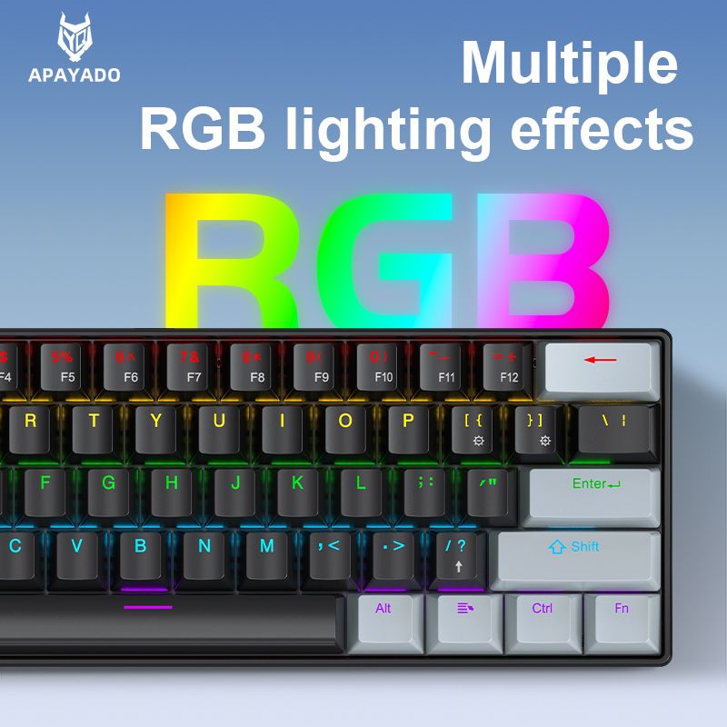 APAYADO K61 Mini Mechanical Ke - Gaming Accessories Pink บทวิจารณ์และราคา