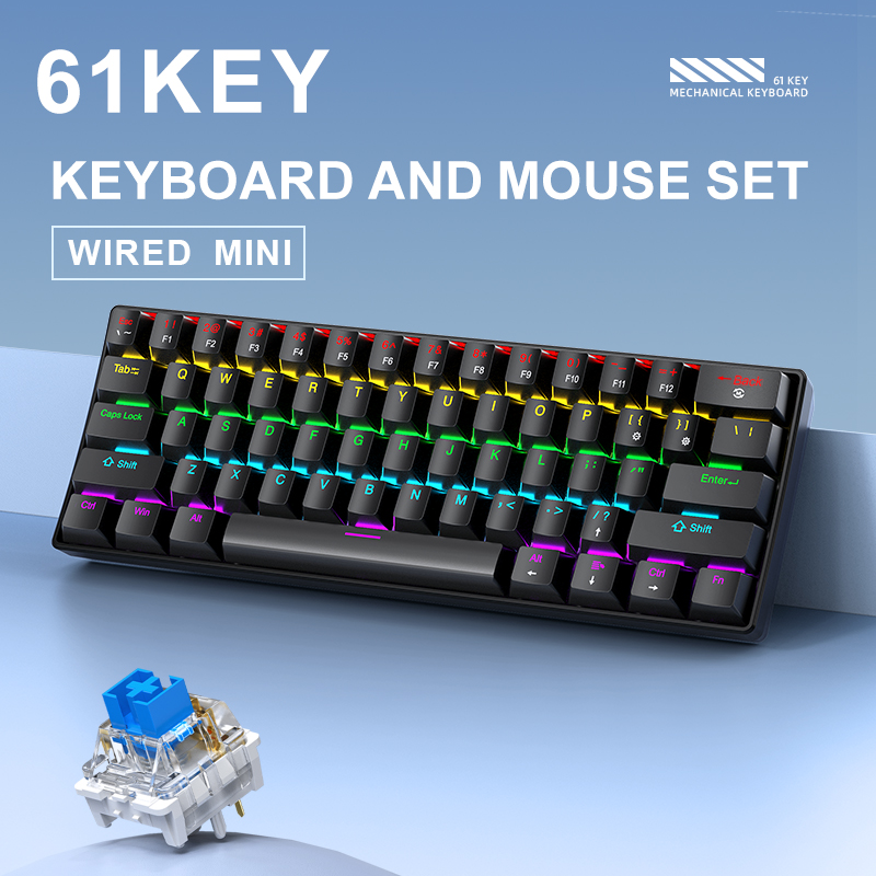 APAYADO K61 Mini Mechanical Ke - Gaming Accessories Pink บทวิจารณ์และราคา