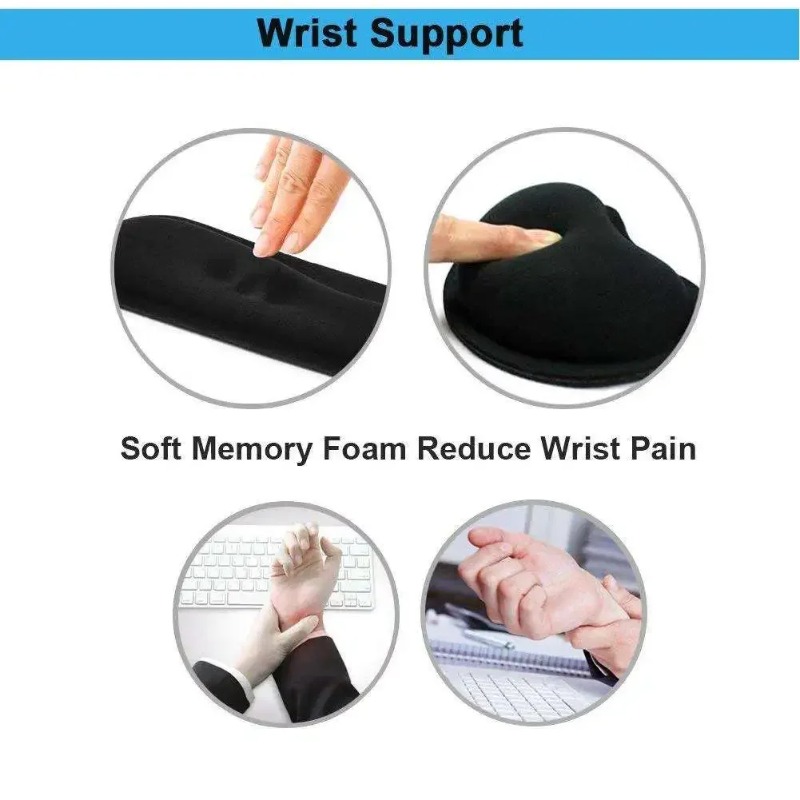 แผ่นรองเมาส์กันลื่น แผ่นรองข้อ - Wrist Rest Ergonomic บทวิจารณ์และราคา
