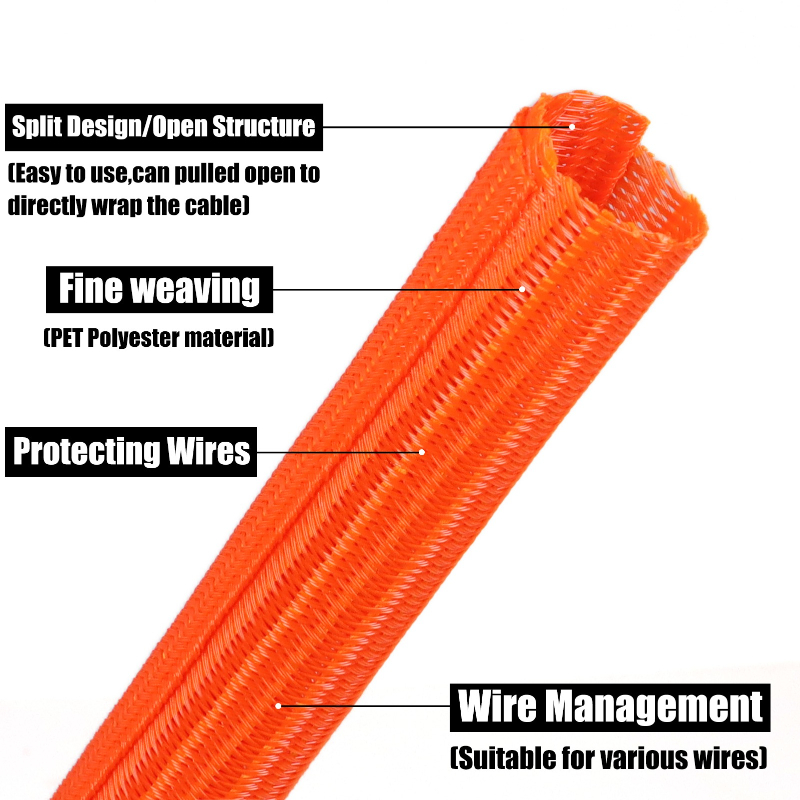 ปลอกสายไฟ PET สีไม้ ปิดผนึกเอง - Cable Sleeve Braided บทวิจารณ์และราคา