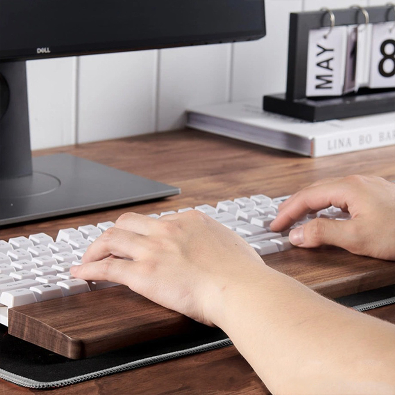 30/36/44 ซม.วอลนัทคีย์บอร์ด RE - Wrist Rest Ergonomic บทวิจารณ์และราคา