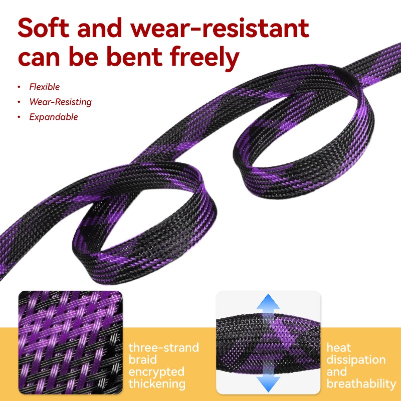 ปลอกหุ้มสายไฟแบบถัก PET ขนาด 3 - Cable Sleeve Braided บทวิจารณ์และราคา