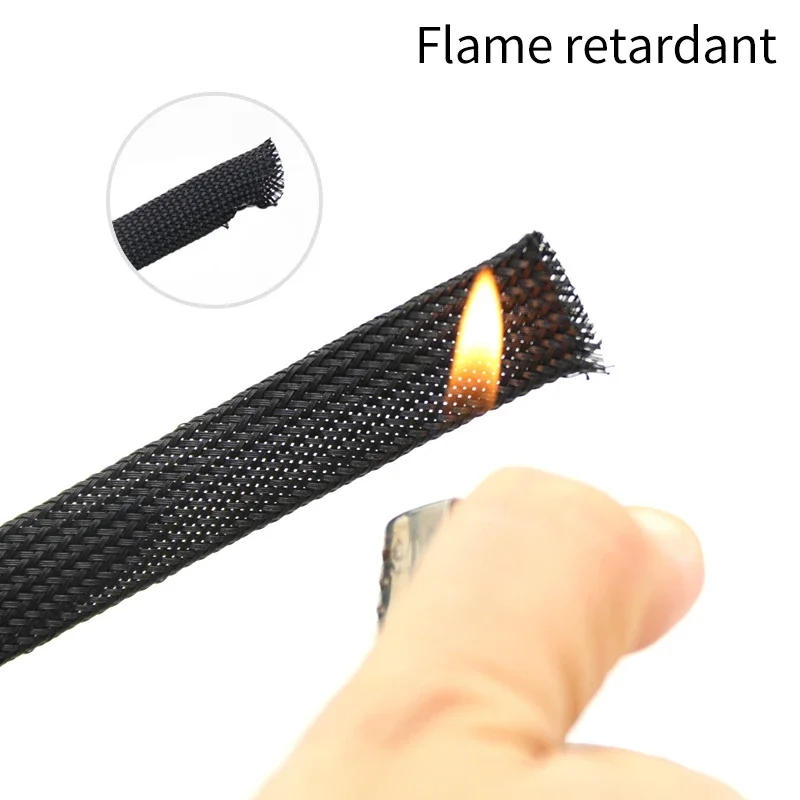 5M ใหม่แน่นความหนาแน่นสูง PET  - Cable Sleeve Braided บทวิจารณ์และราคา