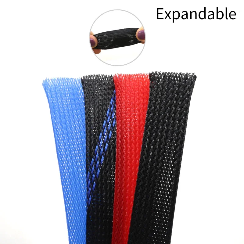 5M ใหม่แน่นความหนาแน่นสูง PET  - Cable Sleeve Braided บทวิจารณ์และราคา