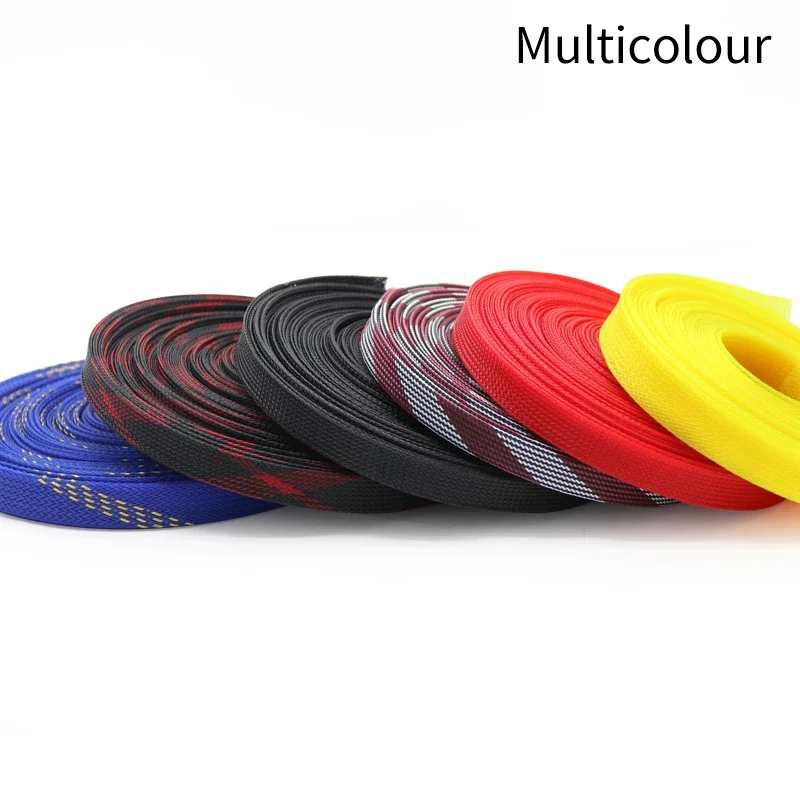 5M ใหม่แน่นความหนาแน่นสูง PET  - Cable Sleeve Braided บทวิจารณ์และราคา