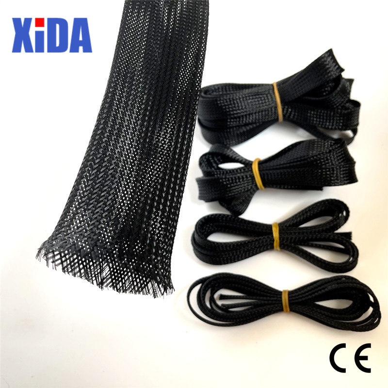 5/10M สีดำลวด PET ฉนวน Braid S - Cable Sleeve Braided บทวิจารณ์และราคา