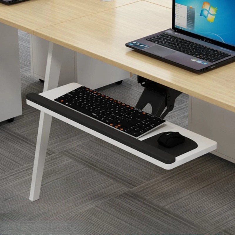 ถาดวางคีย์บอร์ดใต้โต๊ะพร้อมแผ่ - Wrist Rest Ergonomic บทวิจารณ์และราคา
