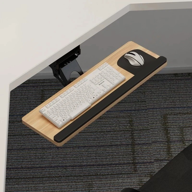 ถาดวางคีย์บอร์ดใต้โต๊ะพร้อมแผ่ - Wrist Rest Ergonomic บทวิจารณ์และราคา