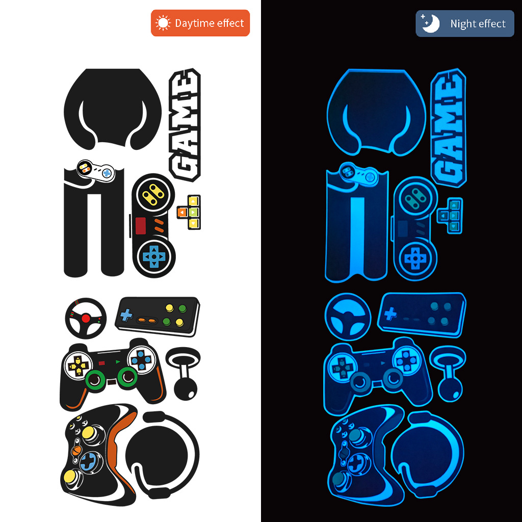 สติ๊กเกอร์ติดผนังเรืองแสงลายเก - Gaming Accessories Bedroom บทวิจารณ์และราคา