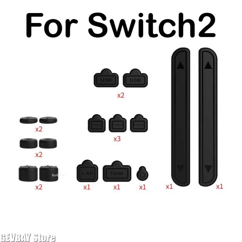 ปลั๊กปิดพอร์ตกันฝุ่นซิลิโคนและ - Gaming Kit Accessories Nintendo Switch บทวิจารณ์และราคา