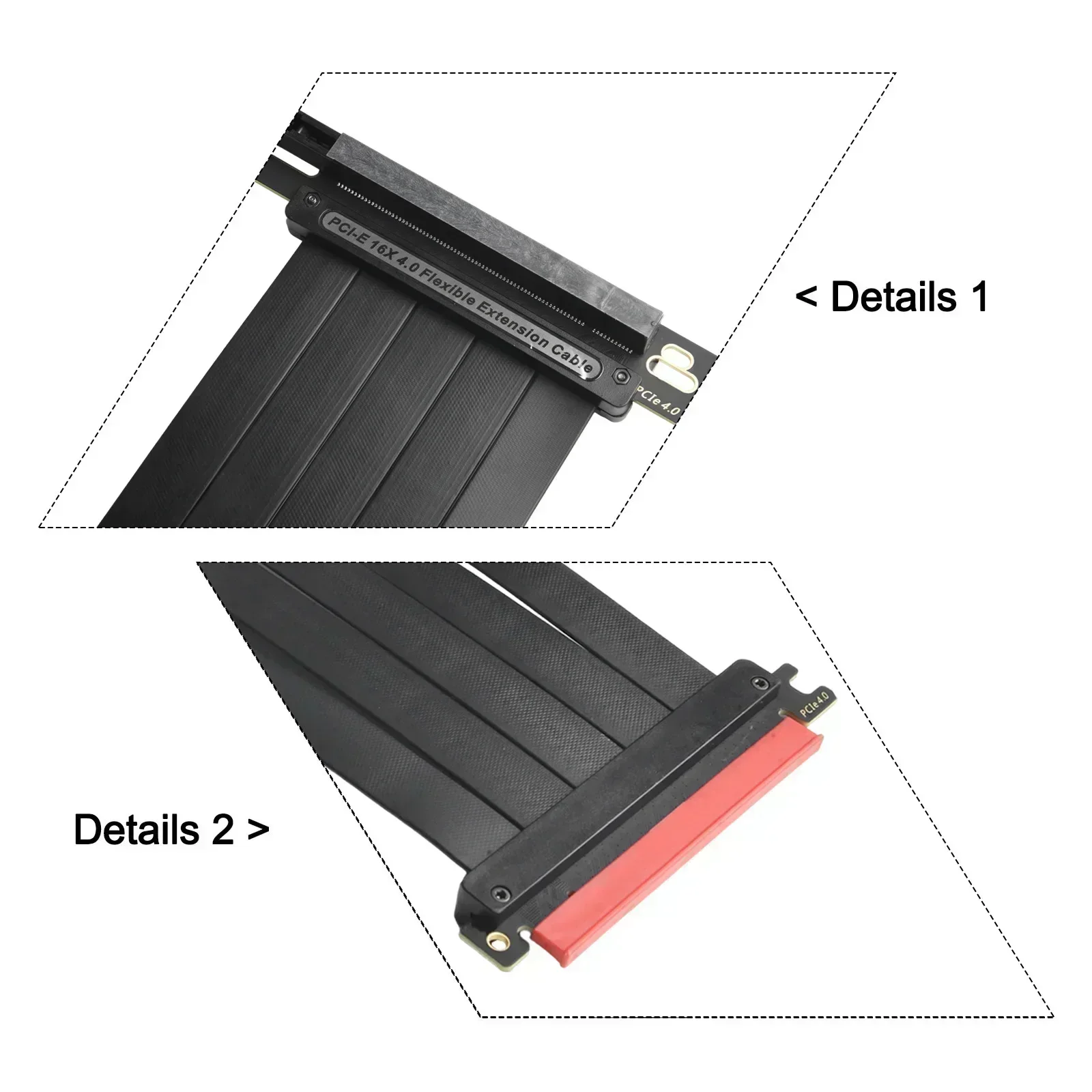 สายต่อขยายการ์ดจอ TEUCER PCI-E - Pcie Extension Cable บทวิจารณ์และราคา