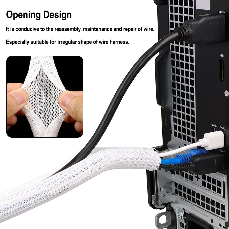ปลอกหุ้มสายเคเบิลแบบปิดเองได้  - Cable Sleeve Braided บทวิจารณ์และราคา