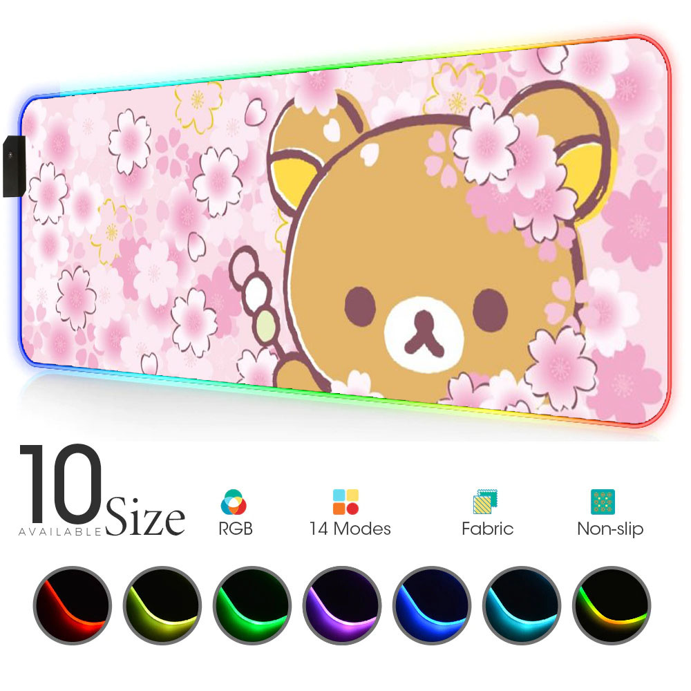 Korilakkuma เมาส์ Pad Xxl ดอกไ - Gaming Accessories Pink บทวิจารณ์และราคา