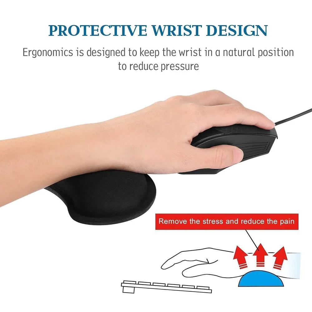 แผ่นรองเมาส์เมมโมรี่โฟมสำหรับค - Wrist Rest Ergonomic บทวิจารณ์และราคา