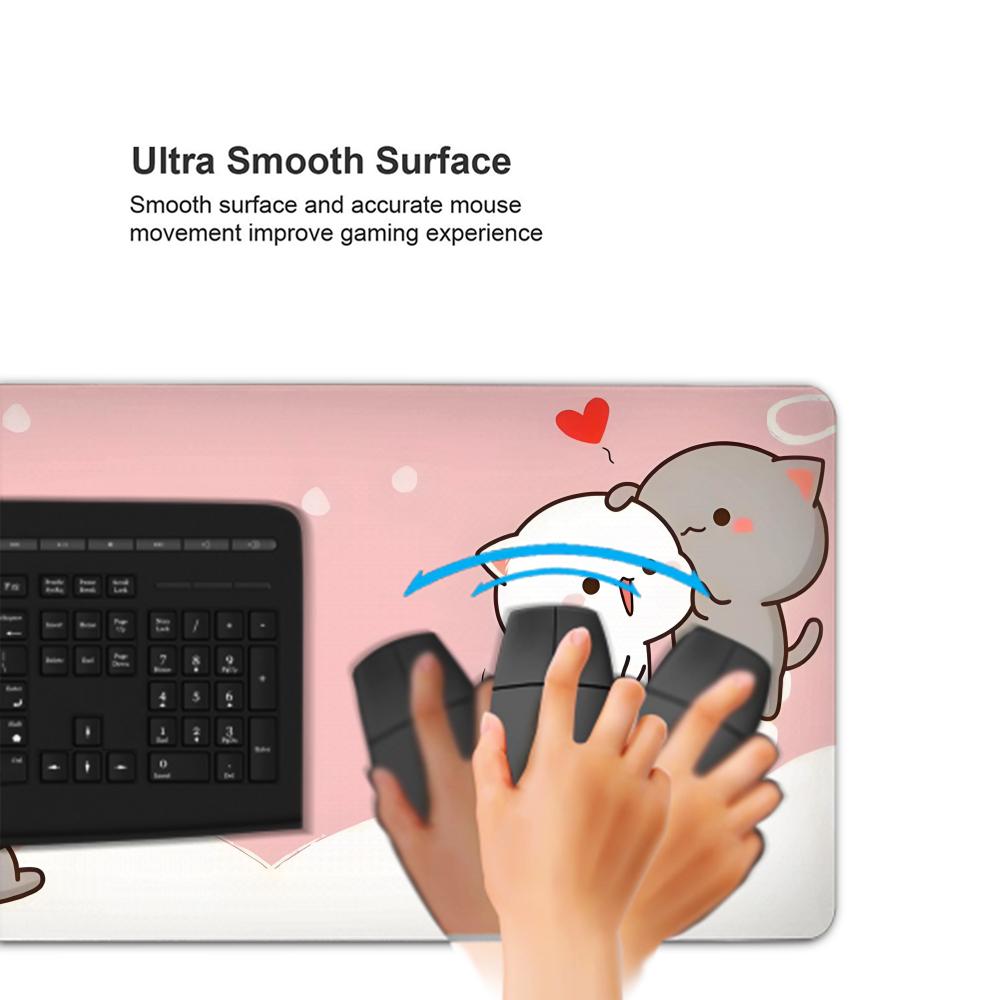 แผ่นรองเมาส์เกมมิ่ง XXL ลายคาว - Gaming Accessories Pink บทวิจารณ์และราคา
