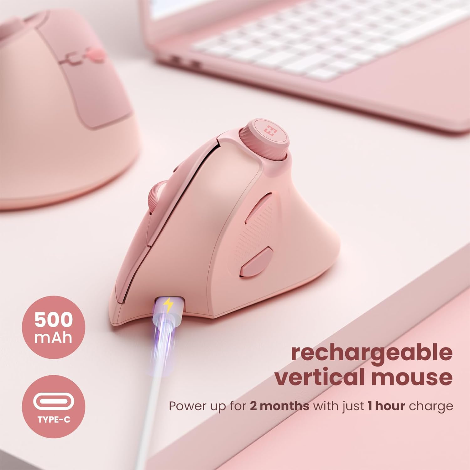 Seenda เมาส์ไร้สาย Bluetooth 2 - Gaming Accessories Pink บทวิจารณ์และราคา