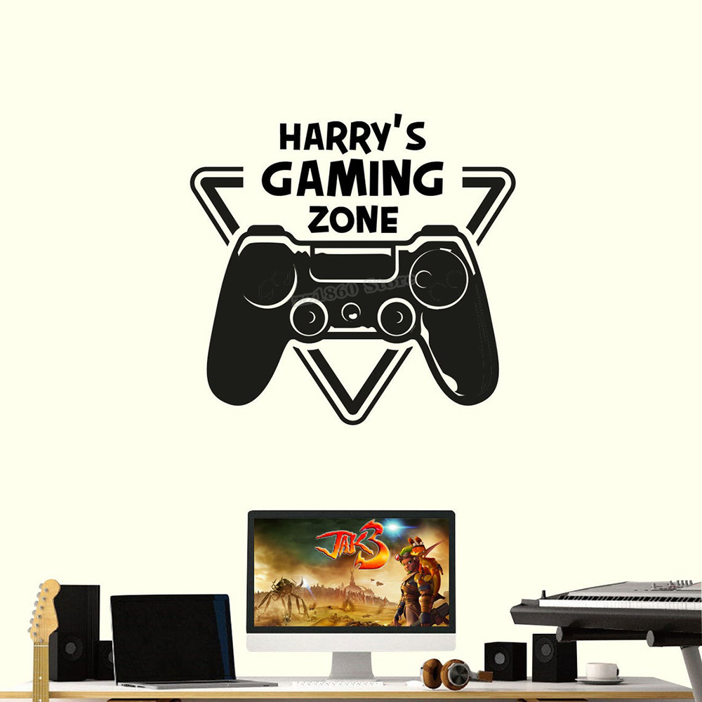 Custom ชื่อ Gaming Zone Wall D - Gaming Accessories Bedroom บทวิจารณ์และราคา