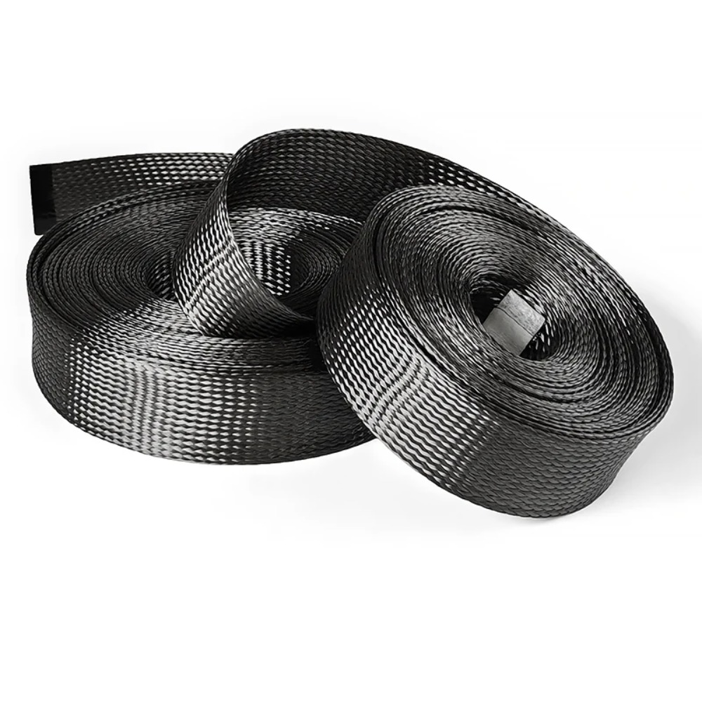 ปลอกสายเคเบิลคาร์บอนไฟเบอร์ 1M - Cable Sleeve Braided บทวิจารณ์และราคา