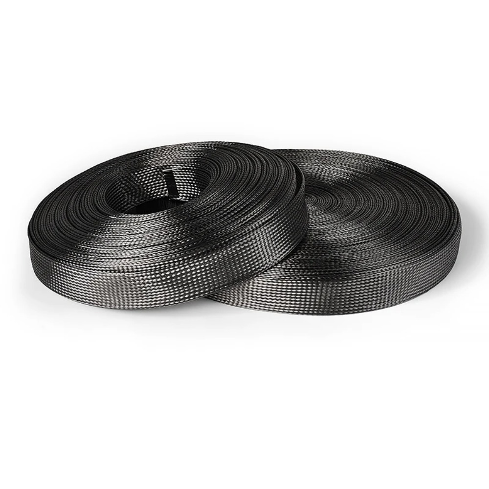 ปลอกสายเคเบิลคาร์บอนไฟเบอร์ 1M - Cable Sleeve Braided บทวิจารณ์และราคา