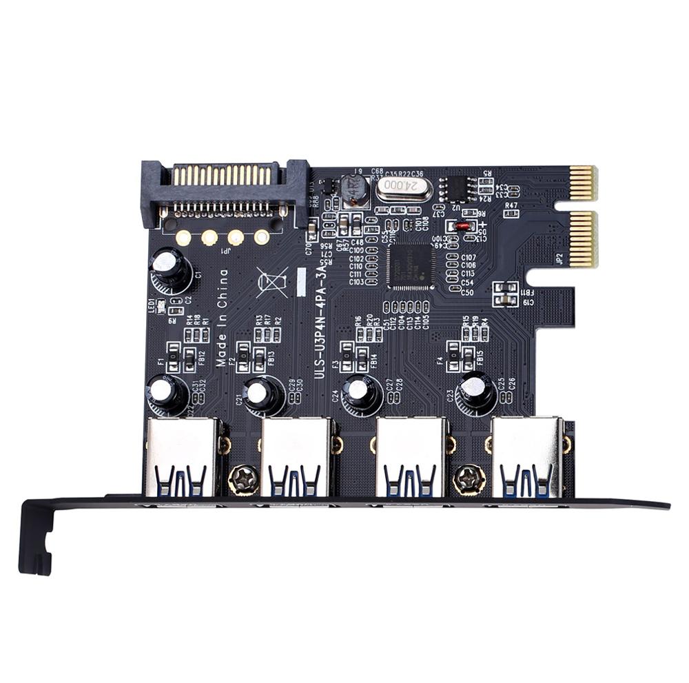 Pcie USB 3.0 HUB Adapter 4 Por - Pcie Extension Cable บทวิจารณ์และราคา