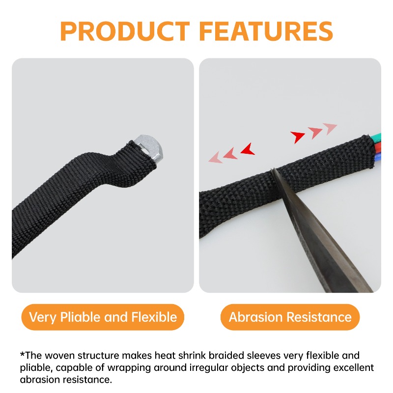 ปลอกหุ้มสายไฟแบบถัก PET สีดำ ข - Cable Sleeve Braided บทวิจารณ์และราคา
