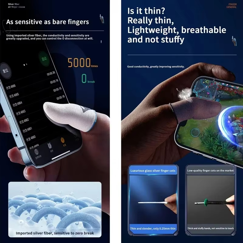 ถุงมือเล่นเกมมือถือ 4 ชิ้น ป้อ - Gaming Accessories For Mobile บทวิจารณ์และราคา